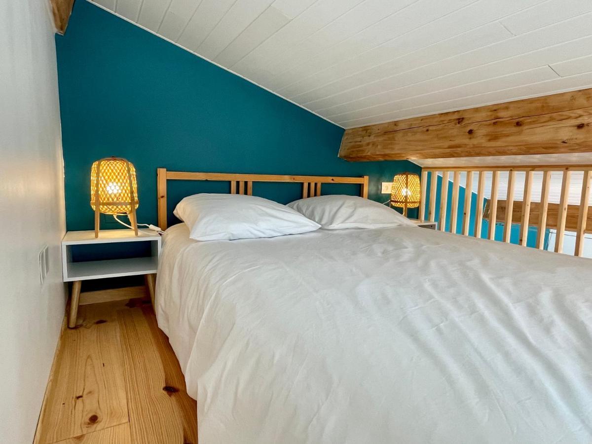 Annexe Des Pins - Studio Gite Avec Piscine & Climatisation Villeneuve-lès-Béziers Dış mekan fotoğraf
